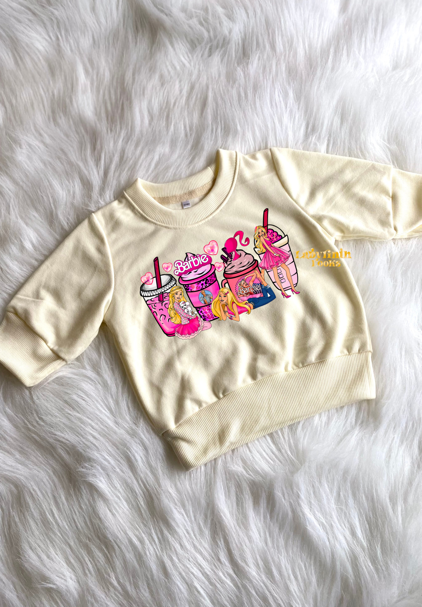Barbie Drinks - Cream Sweater