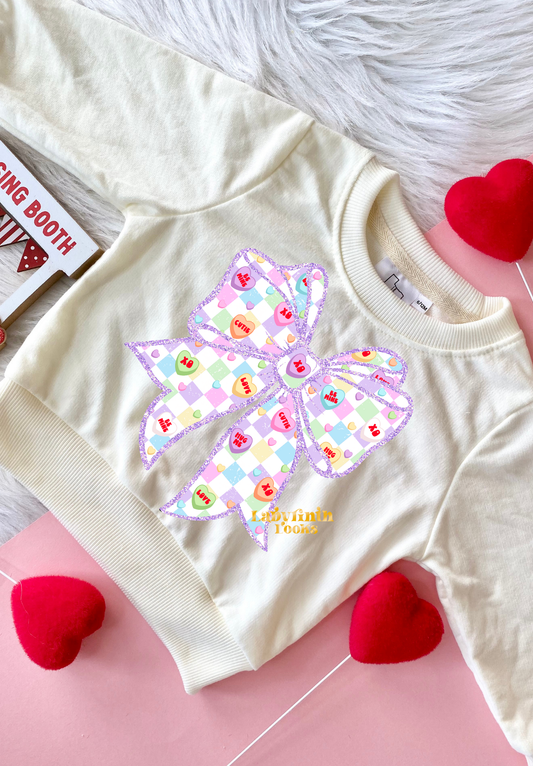 Conversation Bow - Cream Sweater