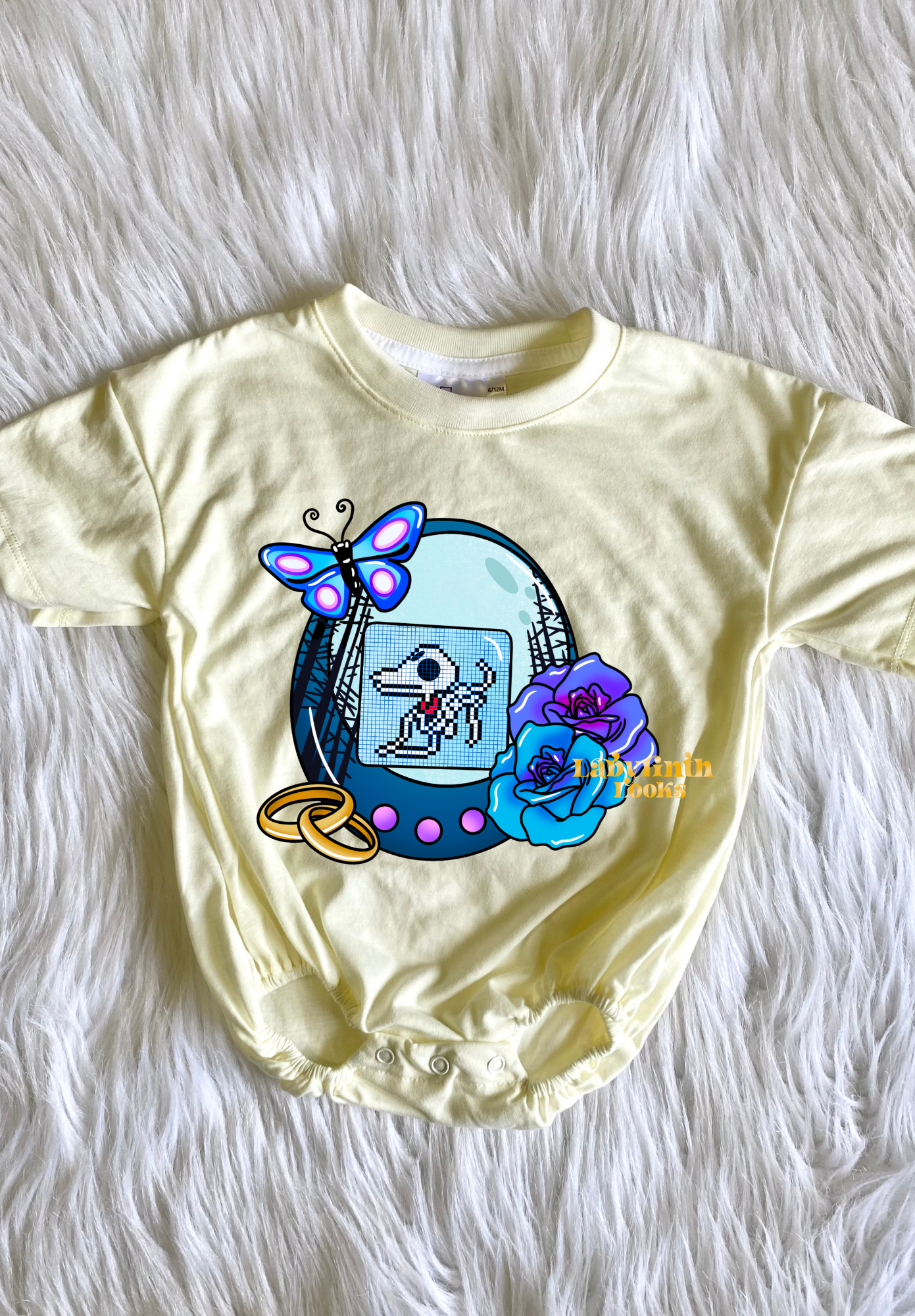 Scraps Tamagotchi - Cream Bubble Romper