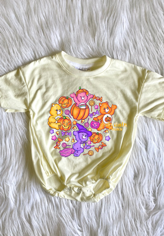 Spooky Bears - Cream Bubble Romper