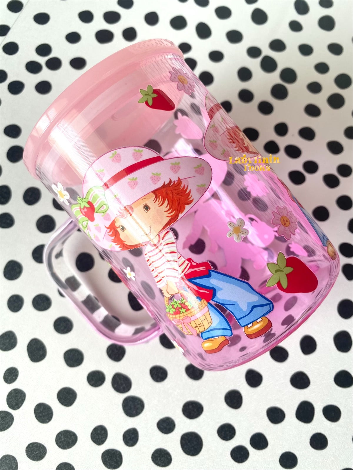 Strawberry Girl - Glass Mug 17oz