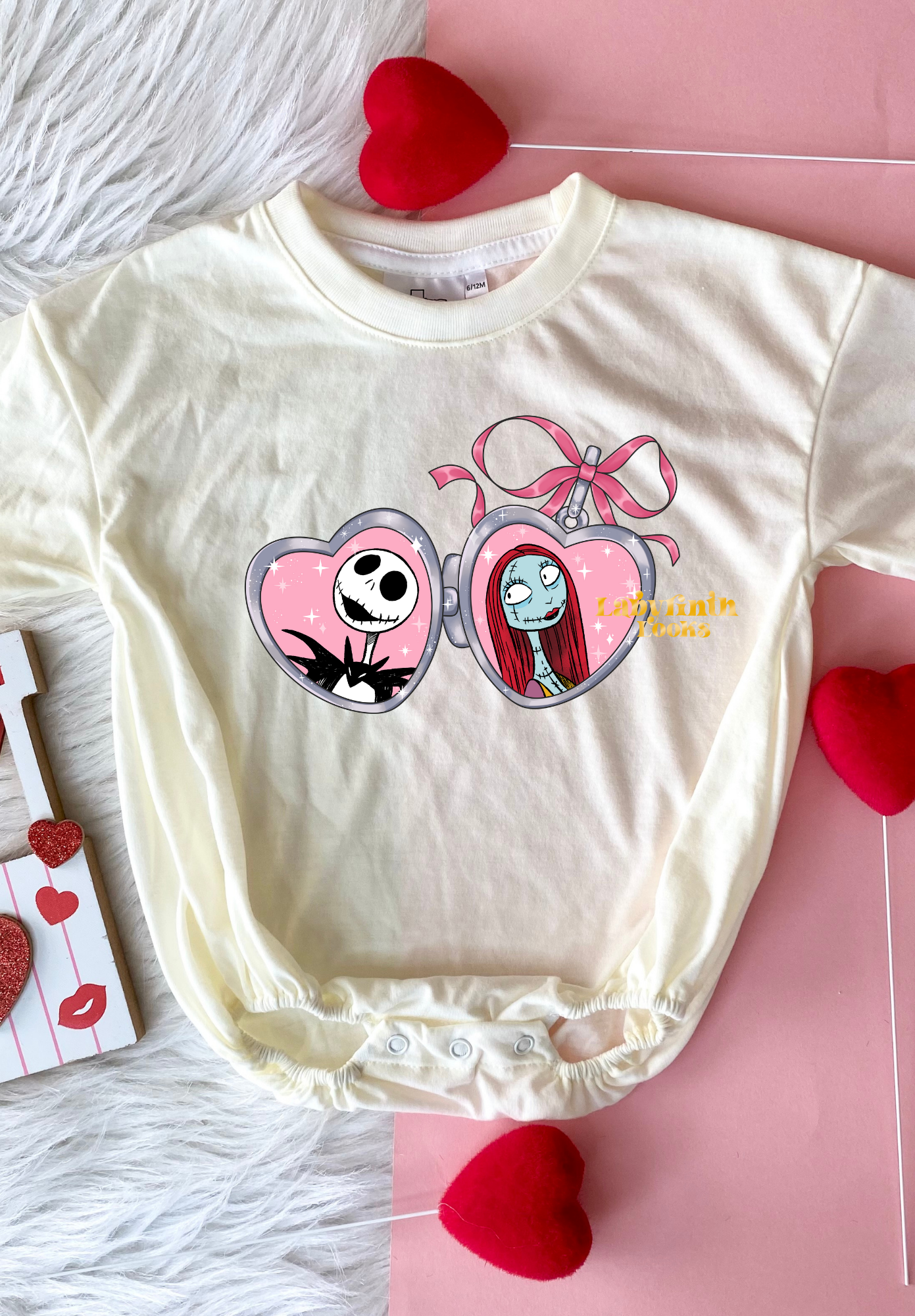 Jack&Sally Locket - Cream Bubble Romper