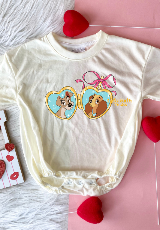 Lady&Tramp Locket - Cream Bubble Romper