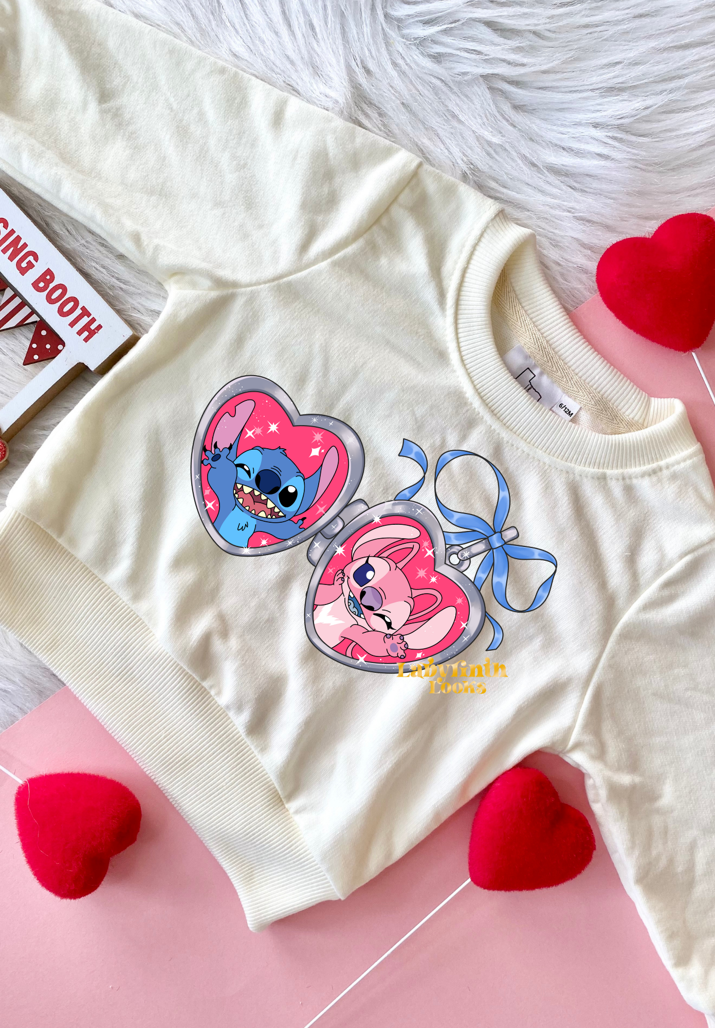 Stitch&Angel Locket - Cream Sweater