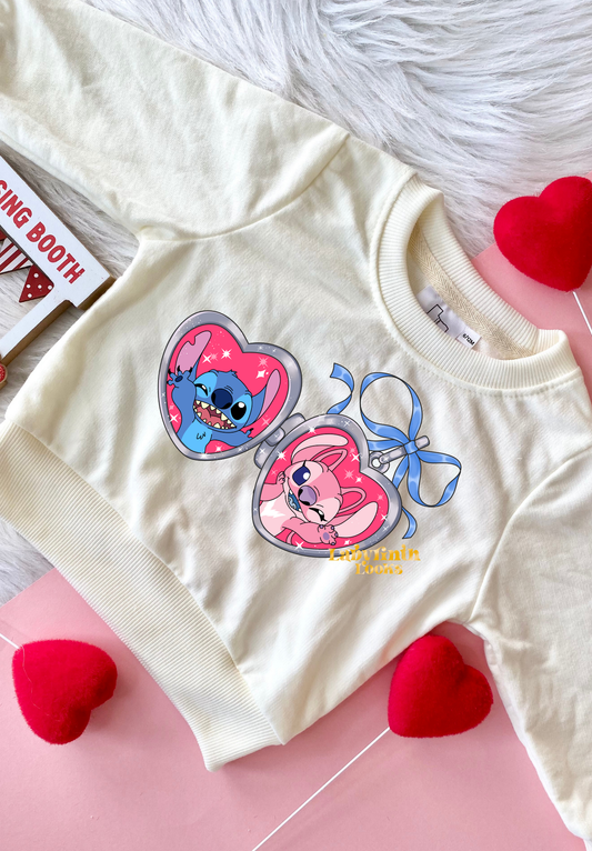 Stitch&Angel Locket - Cream Sweater