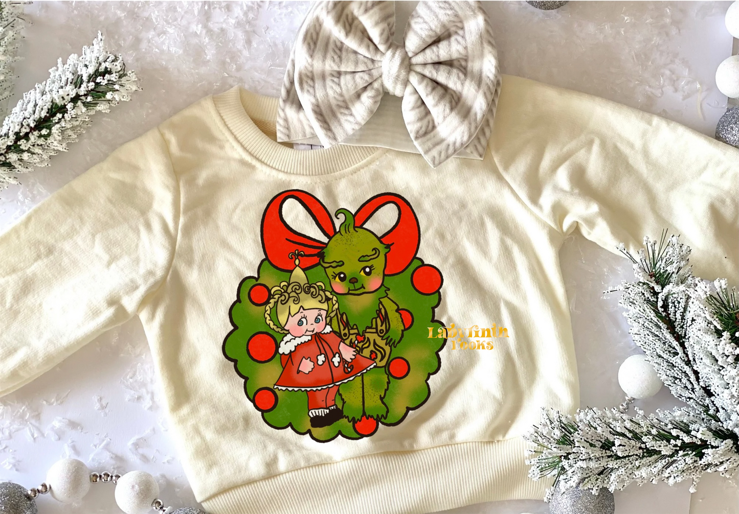 Who Wreath - Cream Sweater