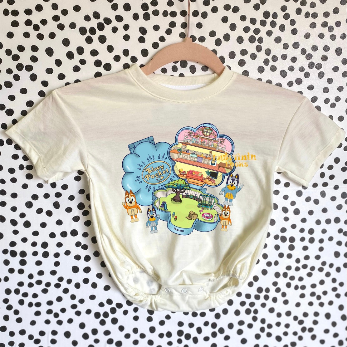 Pocket Heeler - Cream Bubble Romper