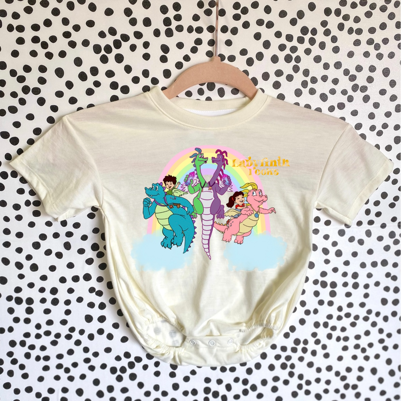 Dragon Ts - Cream Bubble Romper