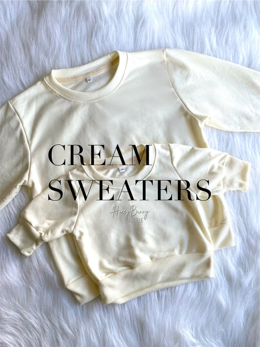 CUSTOM SWEATER - Cream Sweater