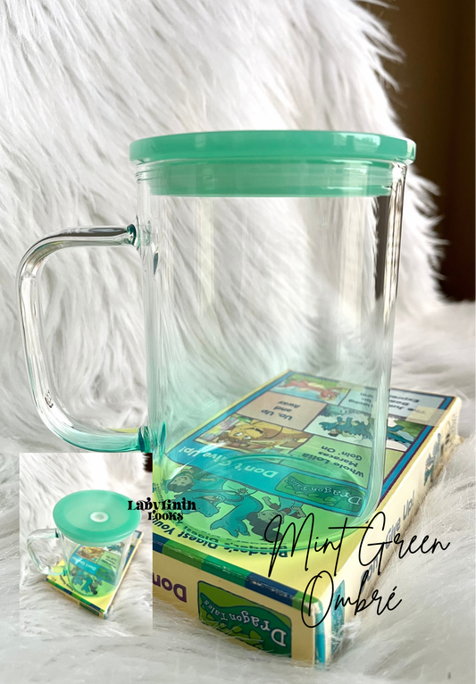 Mint Green - Glass Mug 17oz